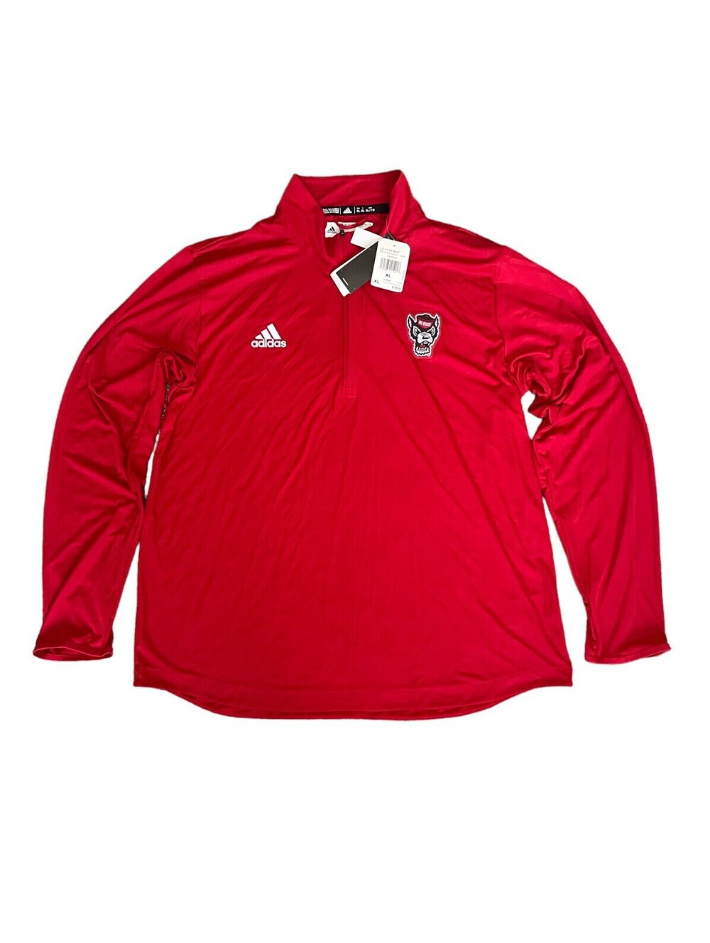 Adidas North Carolina State Wolfpack Long Sleeve Red Jacket Men’s Size XL NEW